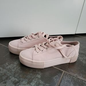 Baby pink shoes
